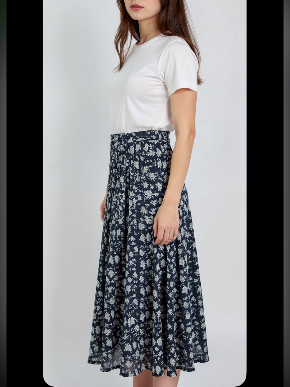 skies are blue saige pleated midi skirt new small